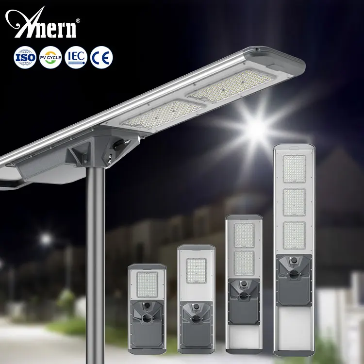 All in one solar led street light 2000w outdoor solar street light with camera