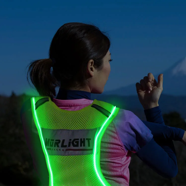 Led Safety Running Lights For Runners Hi Vis S Life Jackets Adults Hoodie High Visibility Vest
