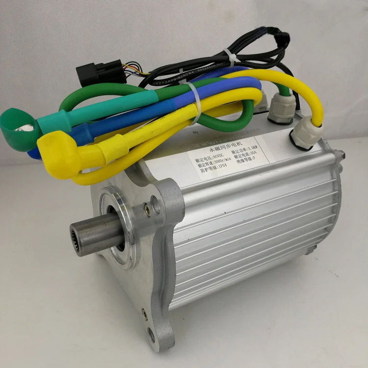 Sensored 3kW 60V PMSM Motor for Tuk Tuk