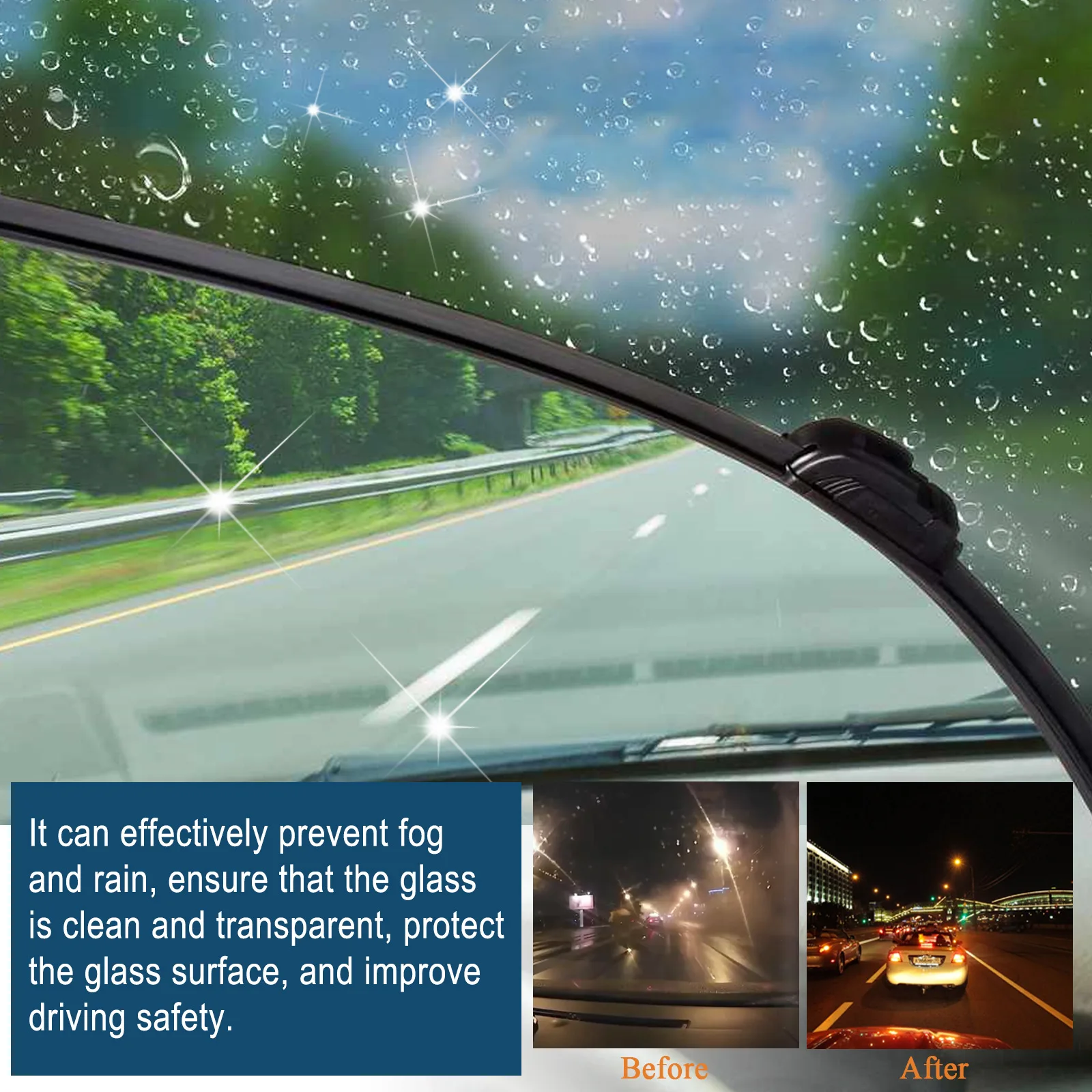 Rayhong Waterproof Anti Fog Film Rain Proof 2 IN 1 Anti Rain Spray Nano Anti Rain Film For Cars