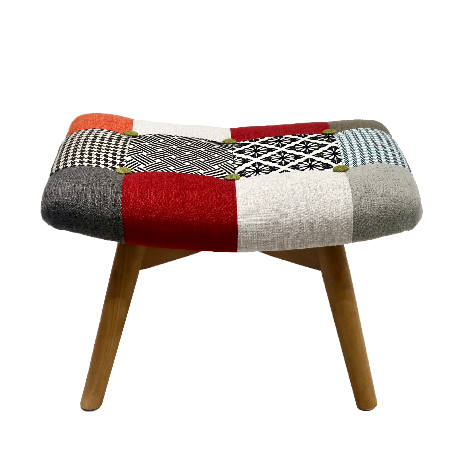 Modern design bedroom living room cafe relax fabric sofa chair footstool ottoman