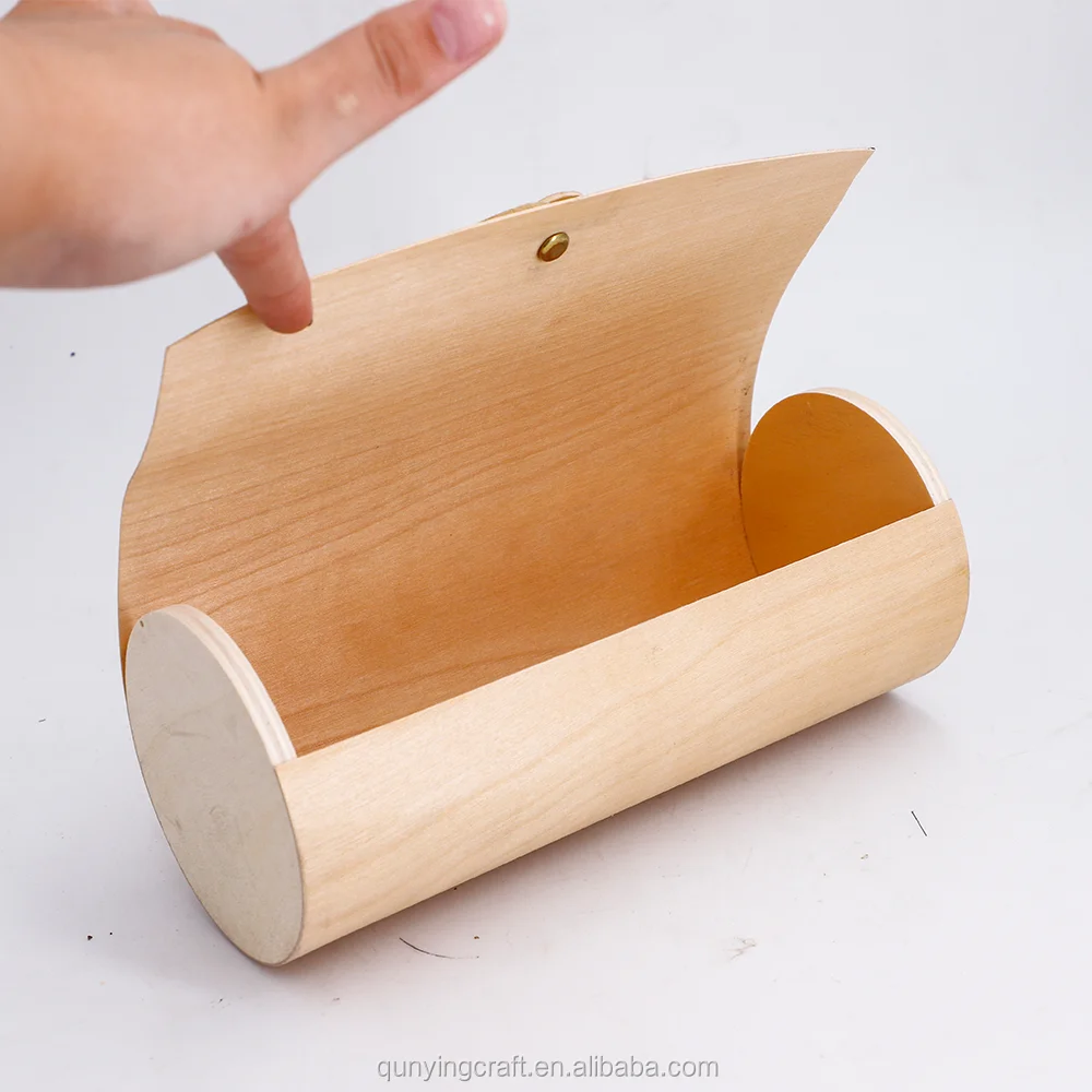 Customized size handmade birch veneer pack gift box for multiple usage