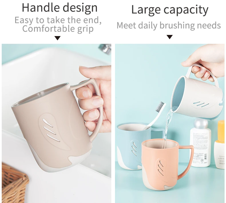 household bathroom tooth brush holder living room plastic cup wash gargle tooth-brushing cup drinking milk gargle cup