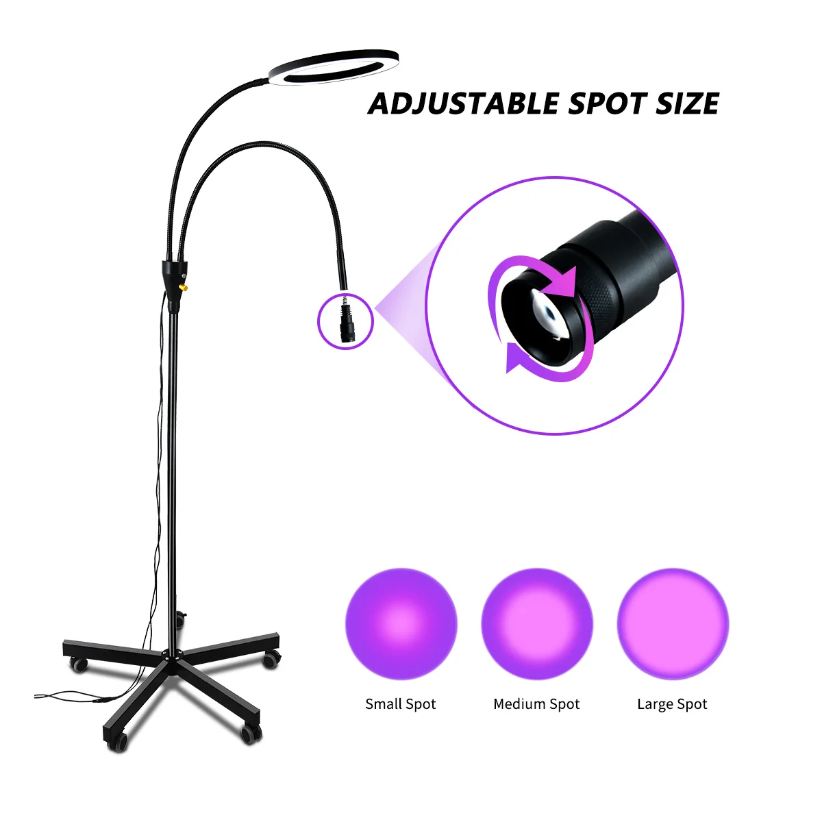 OEM 18w+5w 2 in 1 UV LED 2 Lash Extension Lamp Photographic Lighting