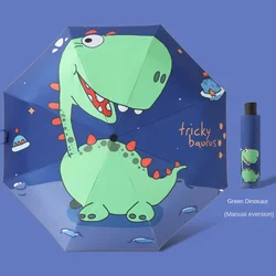 parasol automatic children kids Umbrella uv protective promotional 3 Fold Umbrellas for rain customized umbrella with logo