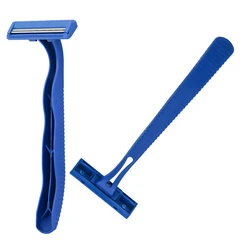 HW-B219G Haowell  twin 2 blade disposable  razor no lube hotel shaving razors 24pcs pack OEM