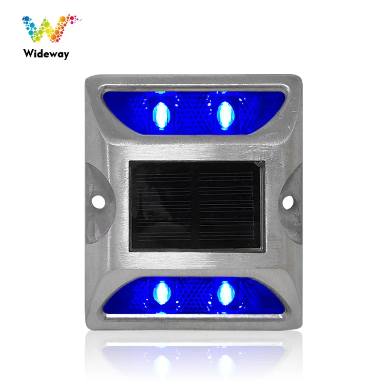 Waterproof Road Reflective Ground Light Warning Aluminum Cat Eyes LED Solar Road Stud