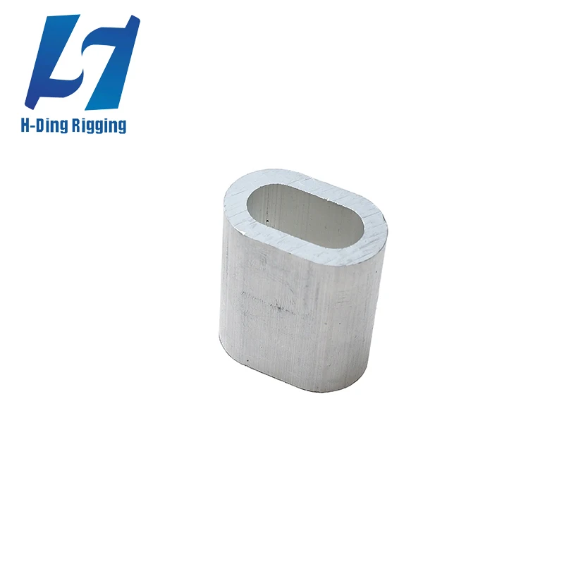 Wholesale China selling high quality rigging hardware products aluminum sleeve DIN3093 US 8 hourglass connecting wire ferrule