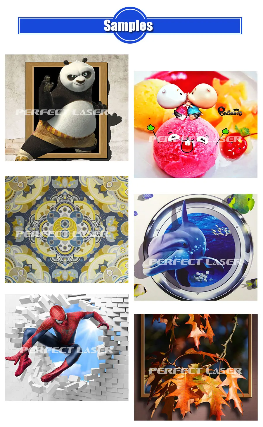 3d 5d Effect UV Wall/Floor/Ground Art Glass/Wood/Ceramic/Paper/Metal Direct Inkjet Printers Spraying Printing Painting