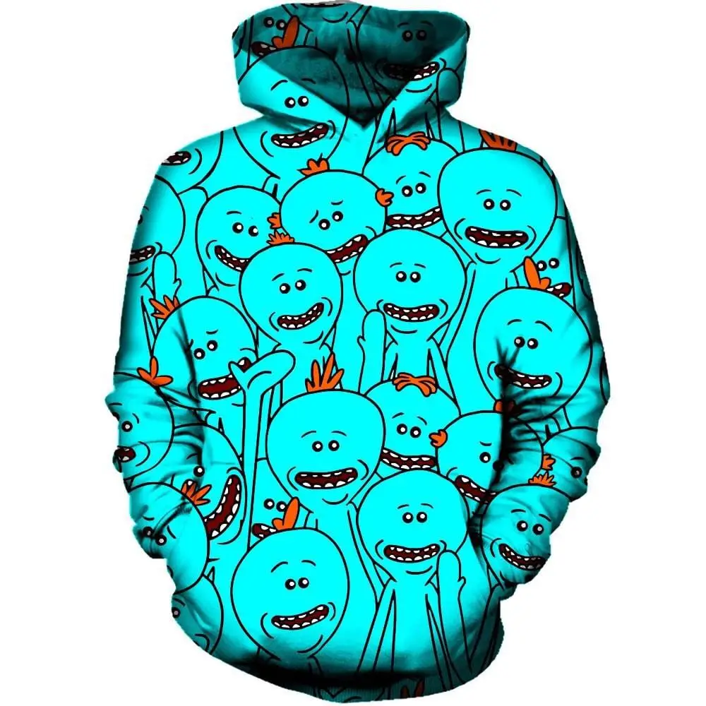 Brand 2021 New Arrivals Sublimation 3D Printed Qute Cartoon Pattern Design Couple Hoodies Sweatshirts