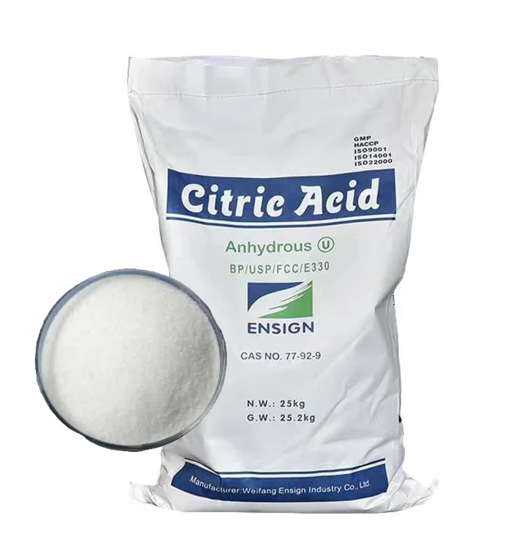 Factory whole sale price Citric Acid Anhydrous CAS 77-92-9 Citric acid anhydrous CAA with fast delivery