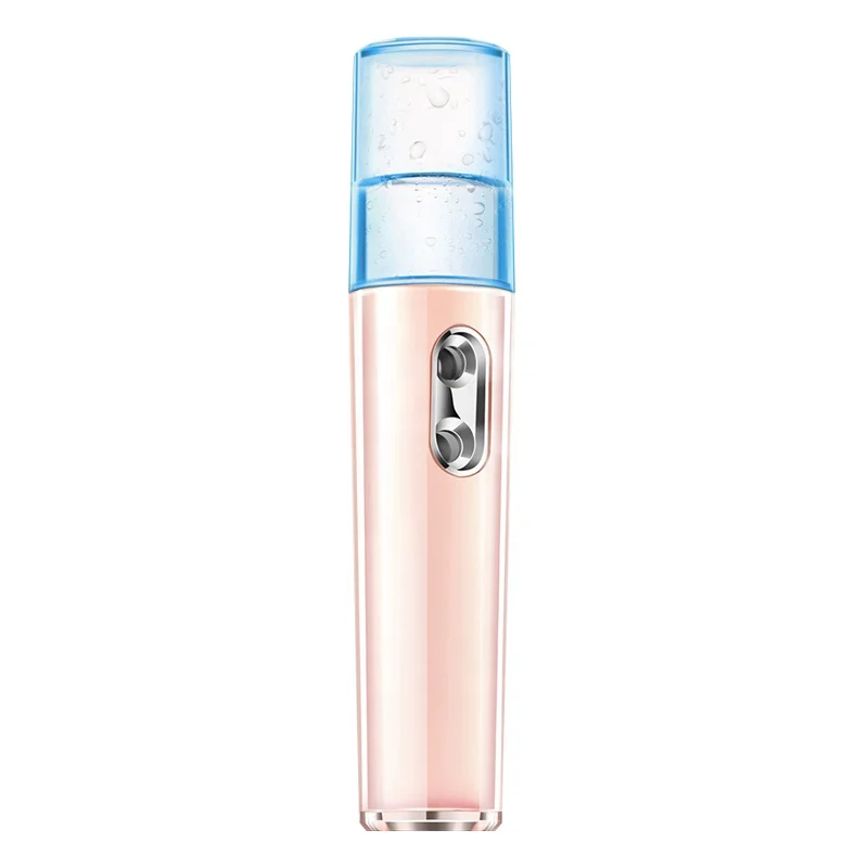 Factory Custom Wholesale Portable Dual Spray Water Replenishment Device Skincare Instrument Mini Nanometer Spray Hydrator Pink