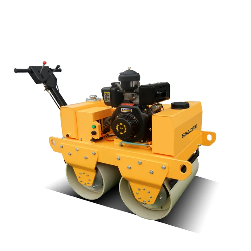 High Quality Diesel Engine Walk Behind Double Drum Vibrator Roller bomag SYLJ-S600C Model