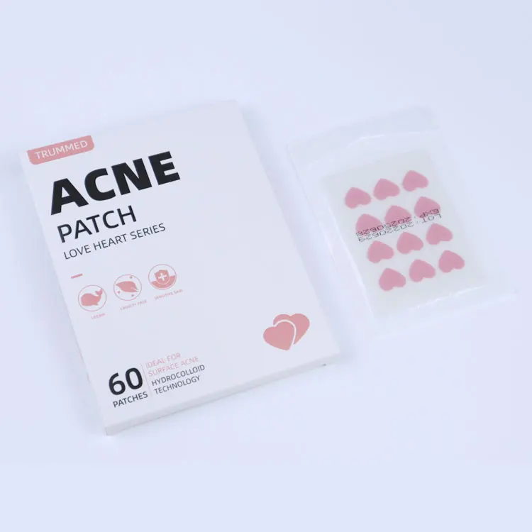 Trummed Heart Shape Amazon Best Selling Acne Pimple Patch Cute Hydrocolloid master Patch