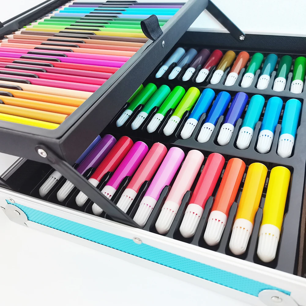 Amazon hot sale 145 pcs School suppliers art set for kids school stationary set