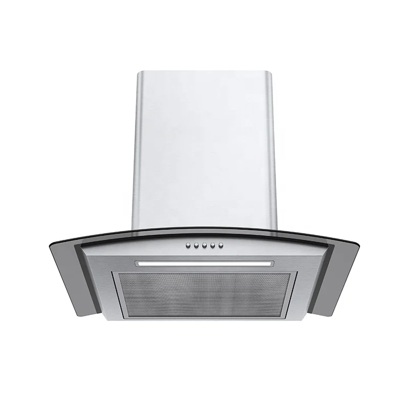 Stainless Steel Built In Cooker Hood Carbon Filter Air Suction Kitchen Range Hood Chimney