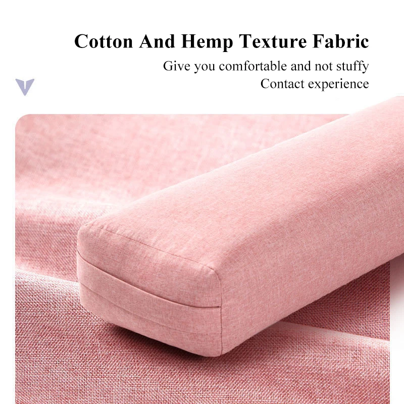 Eco-friendly cotton and linen yoga mat pillow rectangular sponge yoga mat round mat