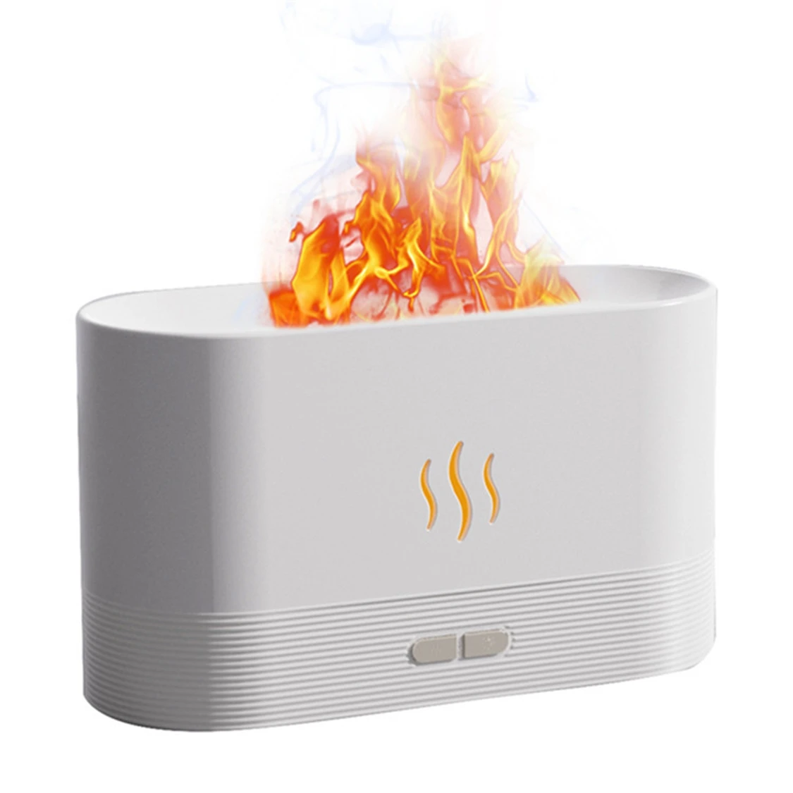 Wholesale 3D Flame Diffuser 180Ml Portable Wood Grain Fire Diffuser Mini Flame Air Humidifier