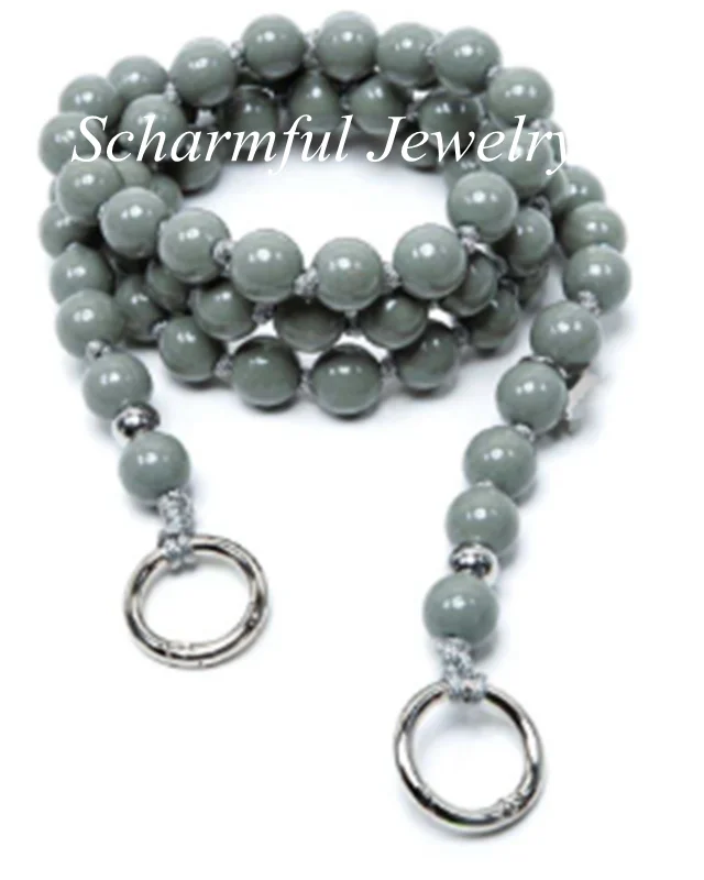 NS240809  Wood Bead 14 MM Phone Chain 120cm Phone Charm Chains Accessories Chain Phone Lanyard 120CM