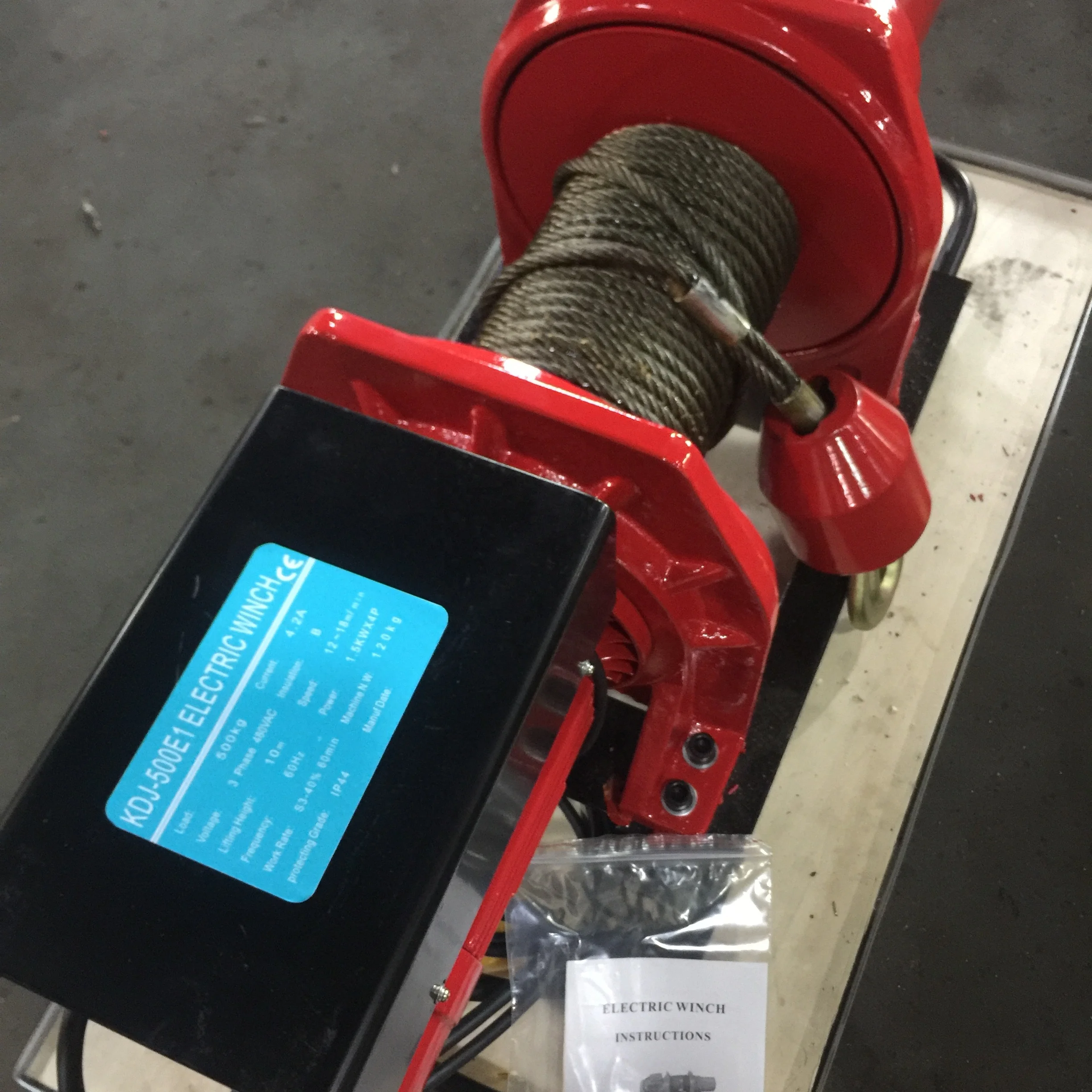 General Industrial Equipment Hot Selling KDJ Electric Winch 5000kg