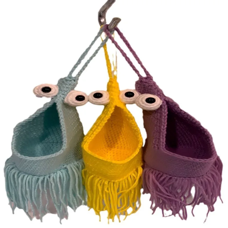 Small size Sewing & Weaving bag Handmade for decoration and storage Crochet Bag