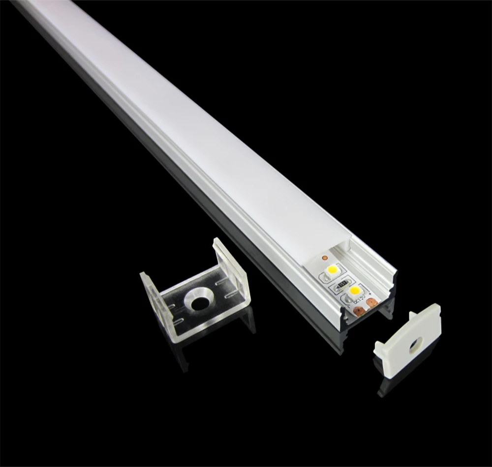 LED strip light fixture,aluminum extrusion profile strip light channel, light diffuser for LED flexible and rigid strip bar