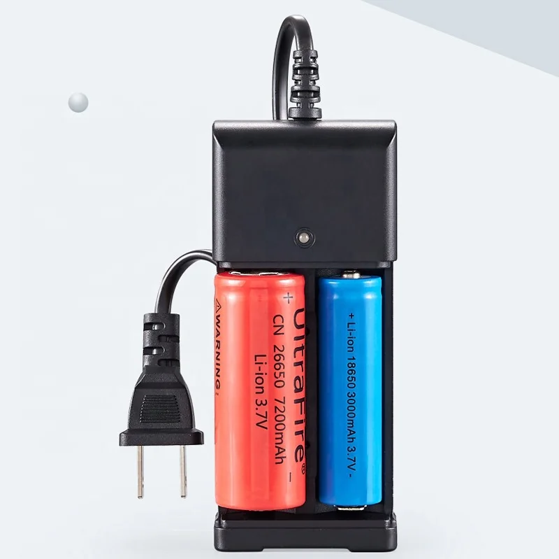 1/2 Slots AC 110V/220V 18650 Battery Charger for 3.7V Rechargeable Lithium 10440 14500 16340 16650 14650 18350 18500 Batteries
