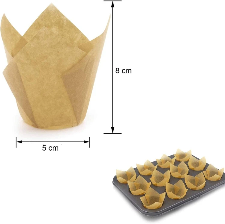 Wholesale foodgrade greaseproof paper muffin liner cake wrapper liners baking cup