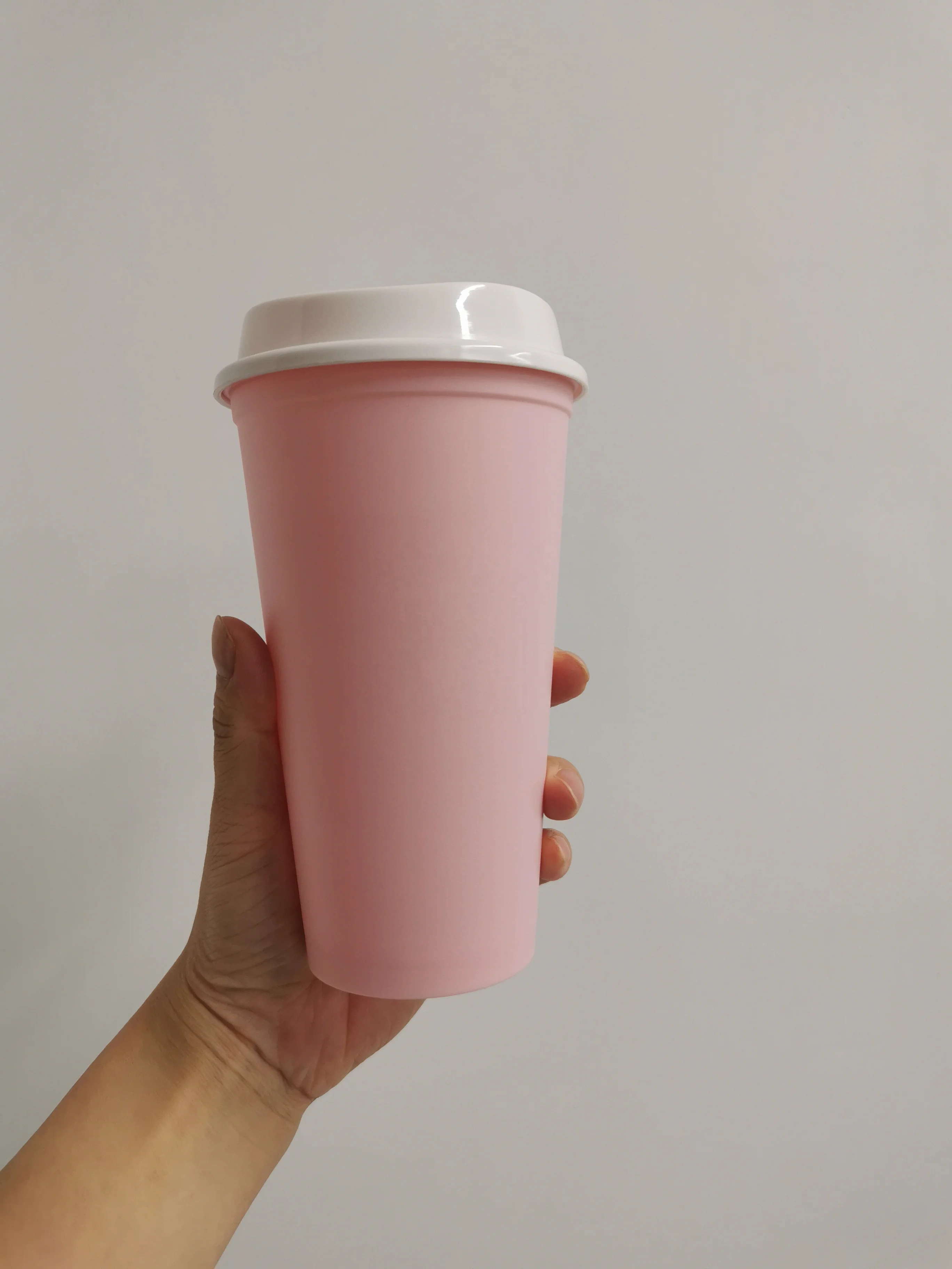 New  Reusable Cups Recyclable Grande 16 OZ Plastic Travel To Go Coffee Cups