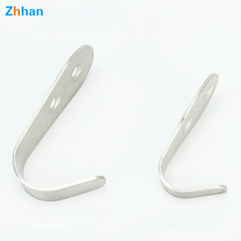 100 Pack Screw In Single hook Stainless Steel Bedroom Shower Room Robe Clothes Coat Towel Robe Hook