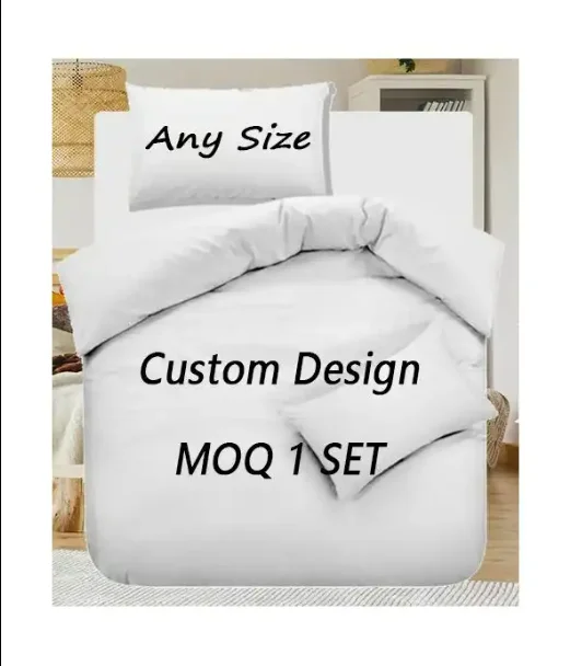 Low MOQ 3D Print New Product printed Logo Bedding Set