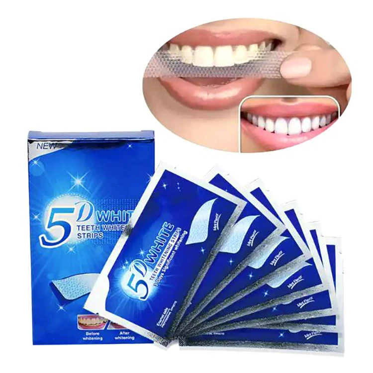 28 Strips Private Label Oral Care Non Peroxide Vegan Mint Remove Stains Teeth Whitening Strips for Sensitive Teeth