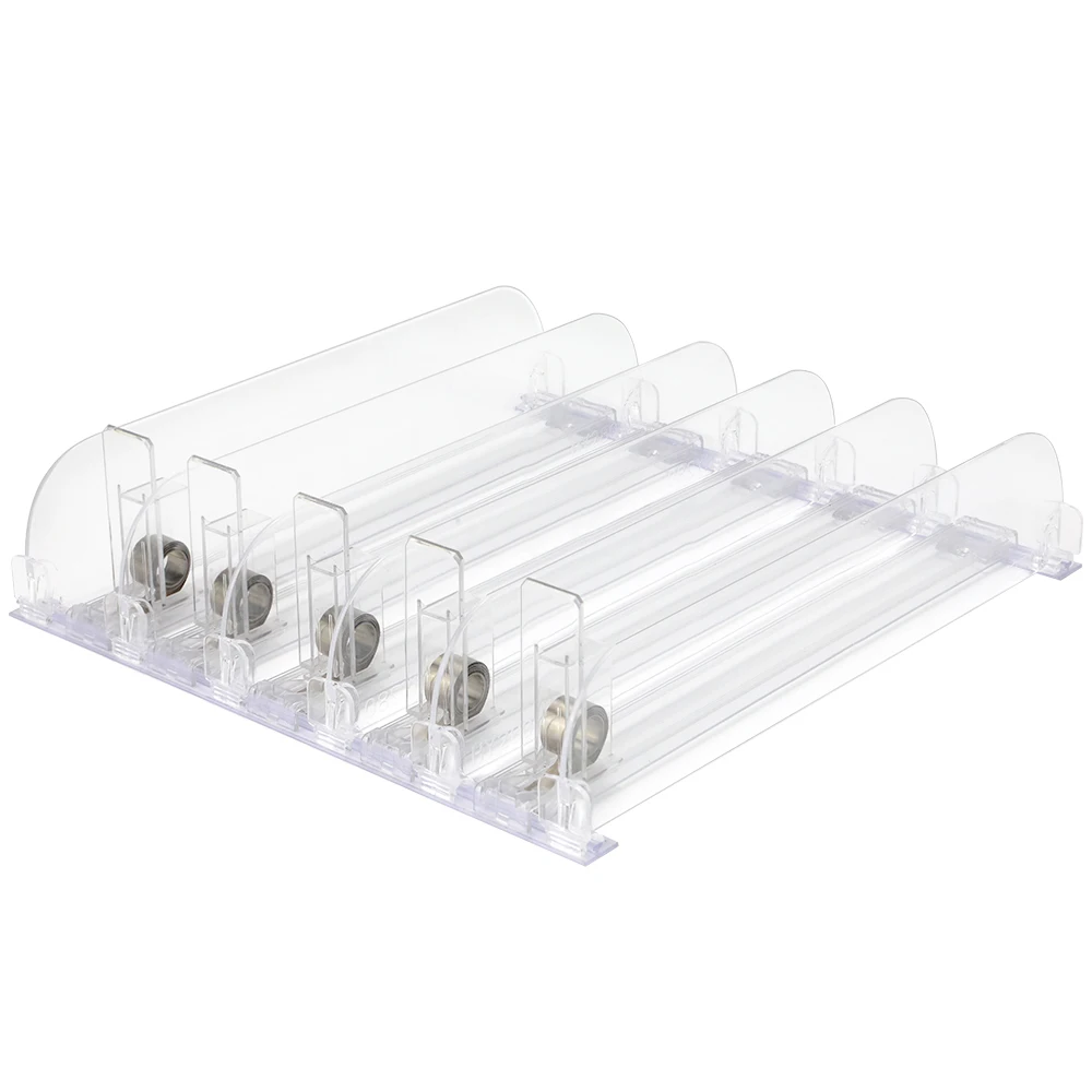 Cigarette Stand Hot Sale Drink Can Organizer Tray Display Shelve Automatic Can Spring Loaded Pusher system Tobacco Shelf Pusher