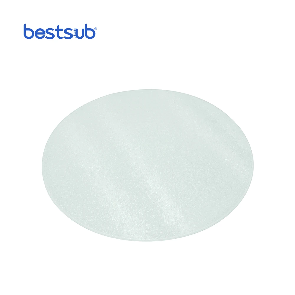 BestSub 20cm Round Glass Cutting Board Sublimatino Glass Cutting Board CB04