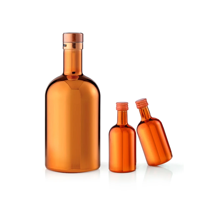 Hot sale 200ml 375ml 500ml 700ml 750ml 1000ml Empty Cylinder Vodka Spirit Whisky Wine Glass Bottle for Liquor