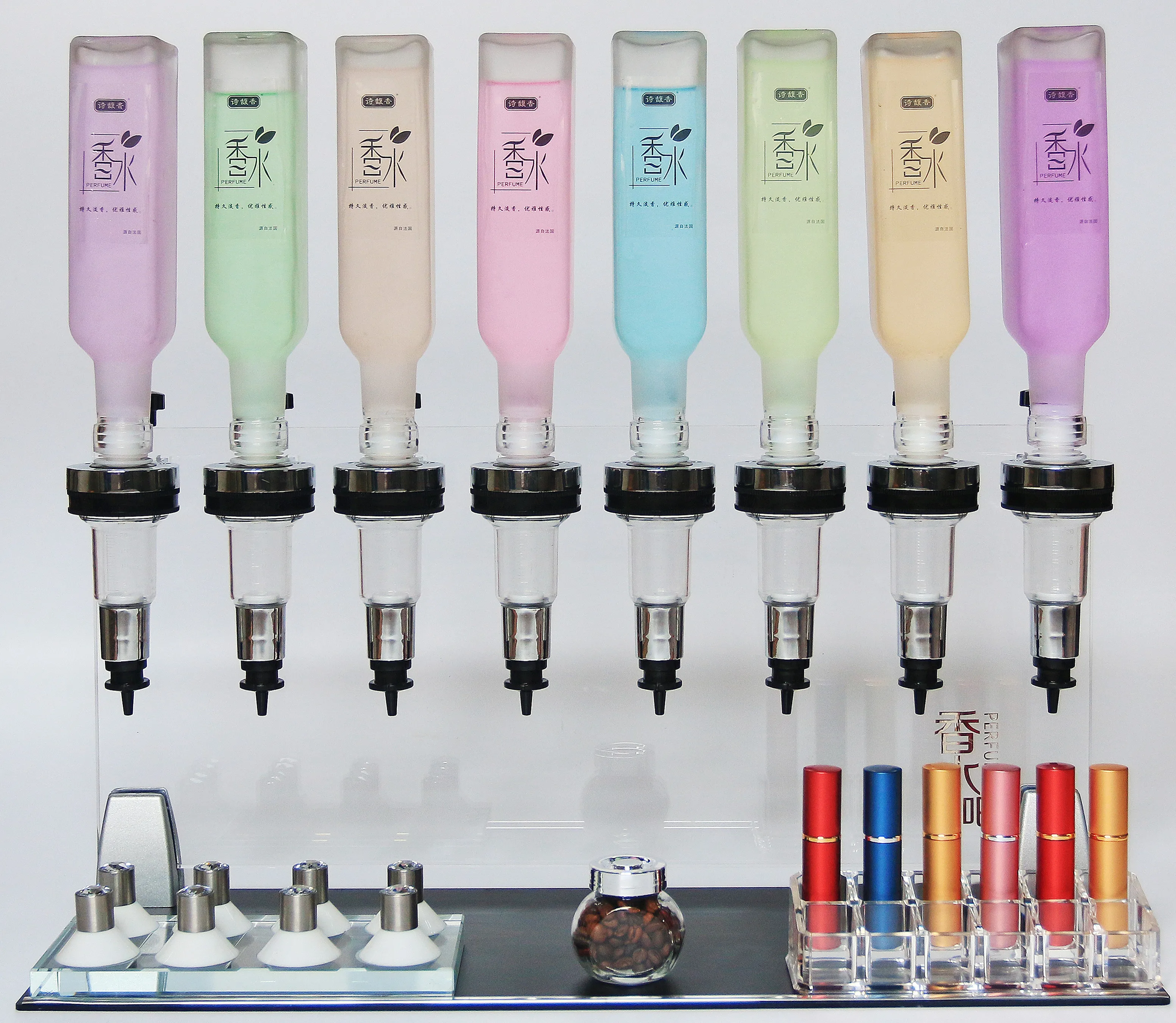 8 Bottle design:Perfume packing equipment.Perfume sales equipment.perfume shop