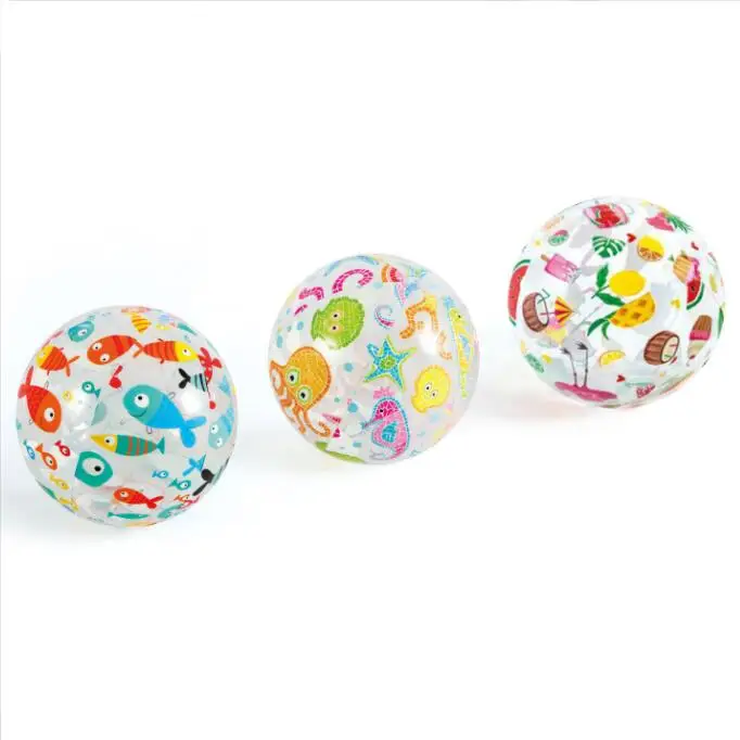 Beach Kids Play Colorful Print Ball water sports balloon pvc custom logo tennis glowing 3d inflatable beach ball