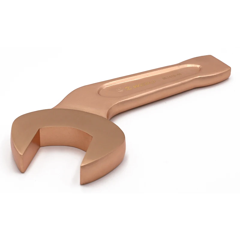 WEDO ATEX Non-Sparking Bent Striking Open Wrench Aluminium Bronze or Beryllium Copper BAM/FM/GS/ISO/OHSAS Certificate