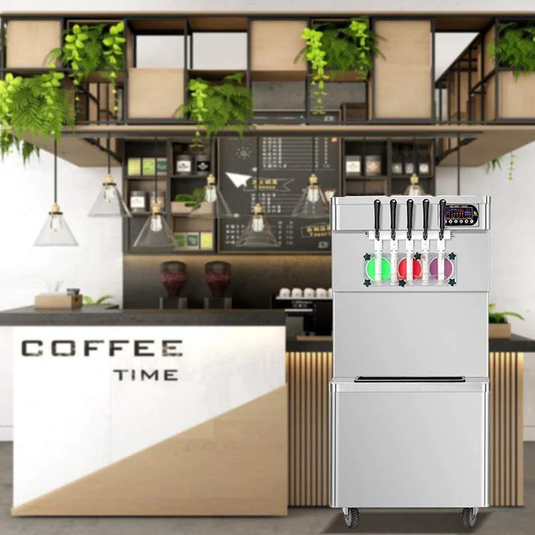 High production floor CE ETL five flavor frozen yogurt ice cream machine/soft ice cream machine/ice-cream machine