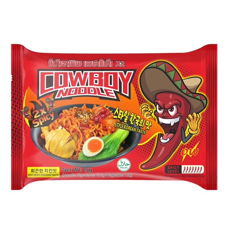 Fast Food Oem Dried Wholesale Noodle Supplier Halal Ramen Instant Noodles