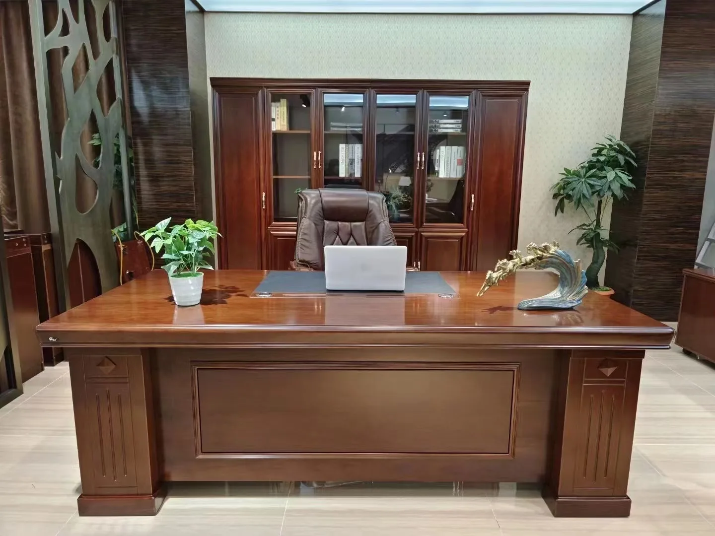 Professional office furniture half round european style semi circle 100% MDF executive office desk