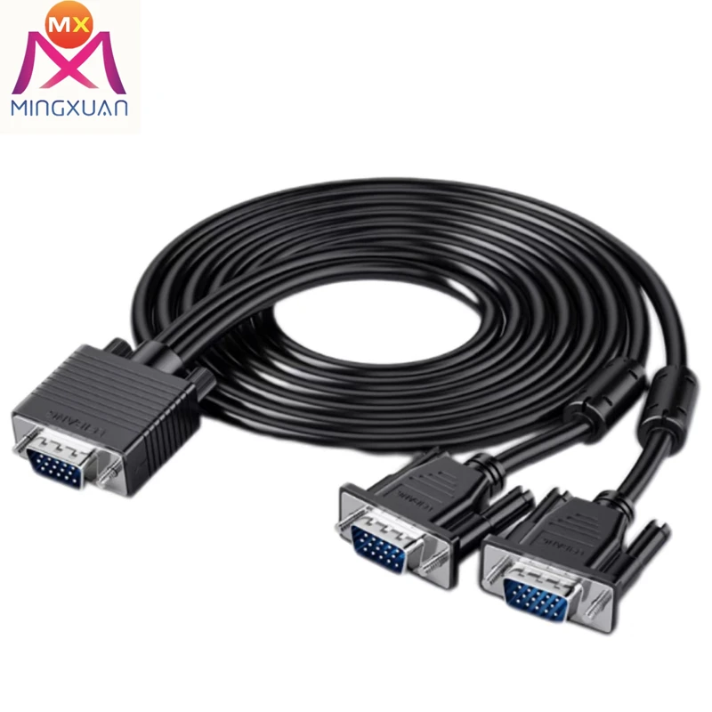 VGA HD Converte cable Male To female Splitter Monitor Adapter Data Cables Projector