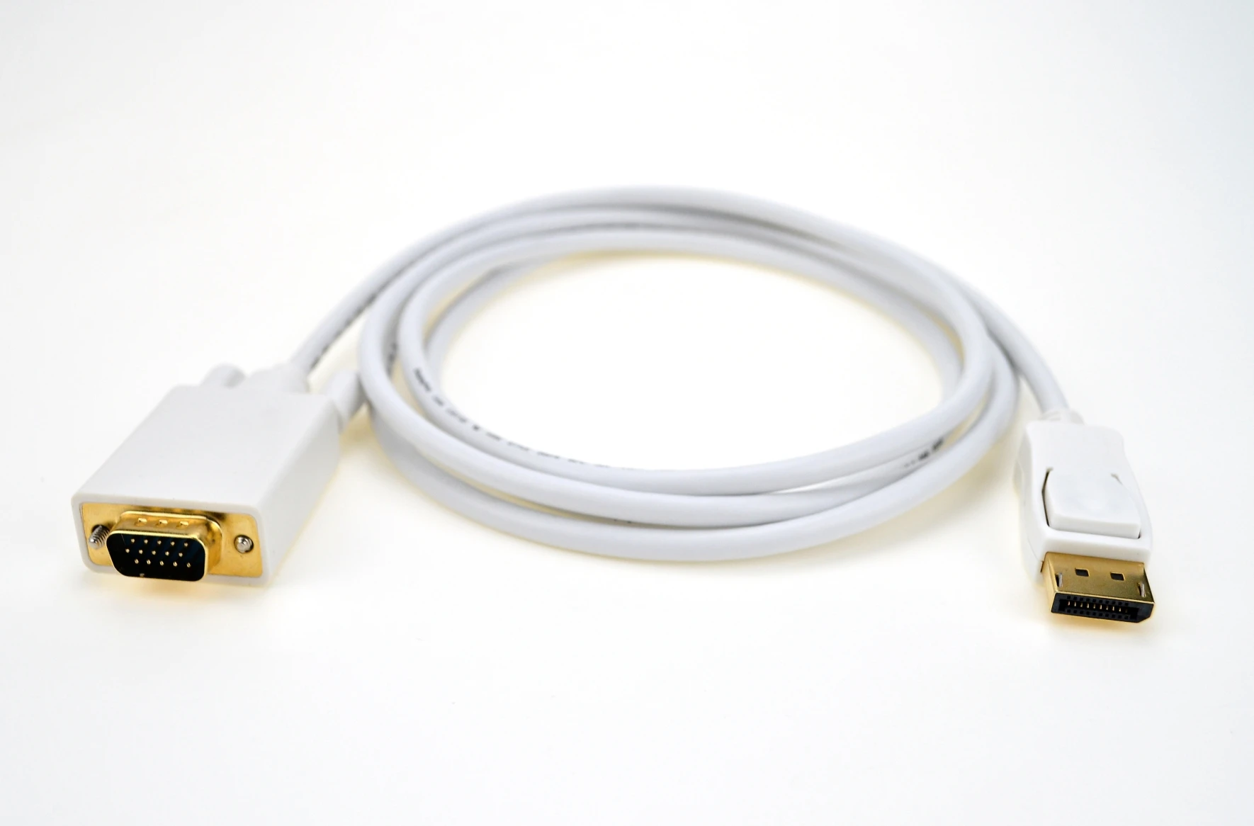 DisplayPort to VGA Adapters Male to Male White Gold Plated usb adapter charger usb connector accessories