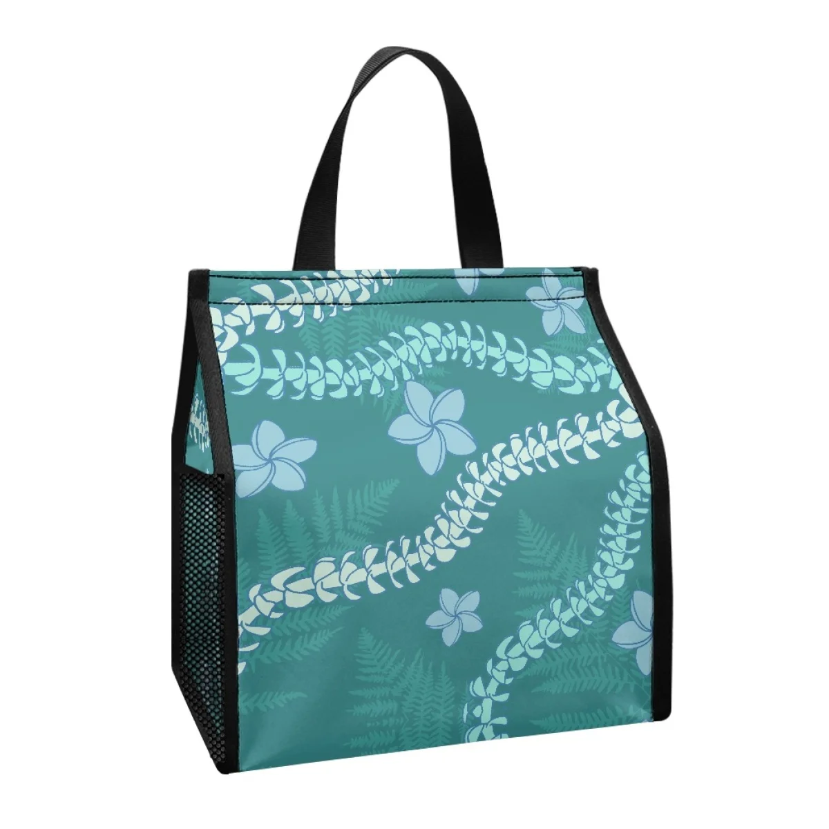 2024 New Design Hawaiian Hibiscus Flower Design Puakenikeni Hawaiian Style insulated lunch bag Custom Christmas New Year gifts