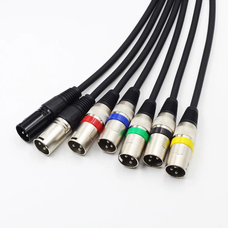 Customization Professional xlr audio Line Microphone Mixer Male-to-Female Balanced DMX Stage Control Line XLR Cable