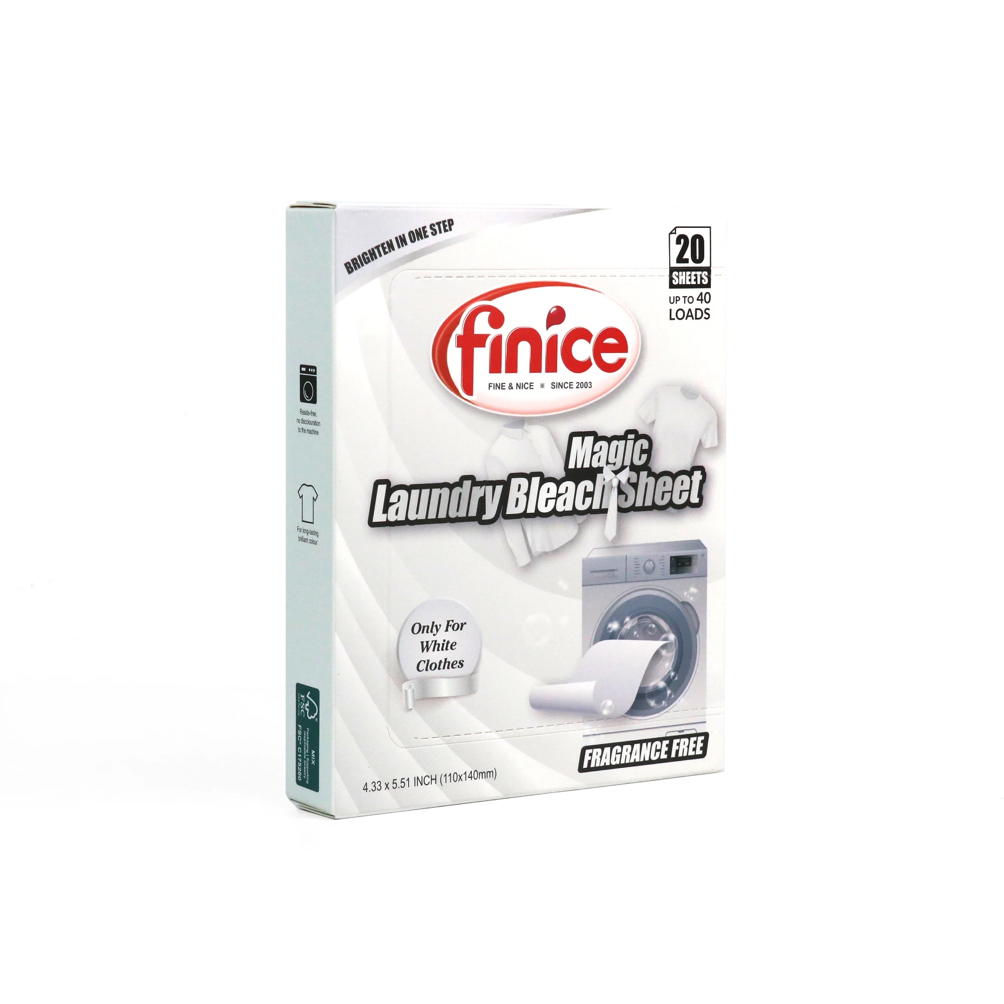 Laundry bleach sheet two in one bleach detergent box laundry detergent  Sheets