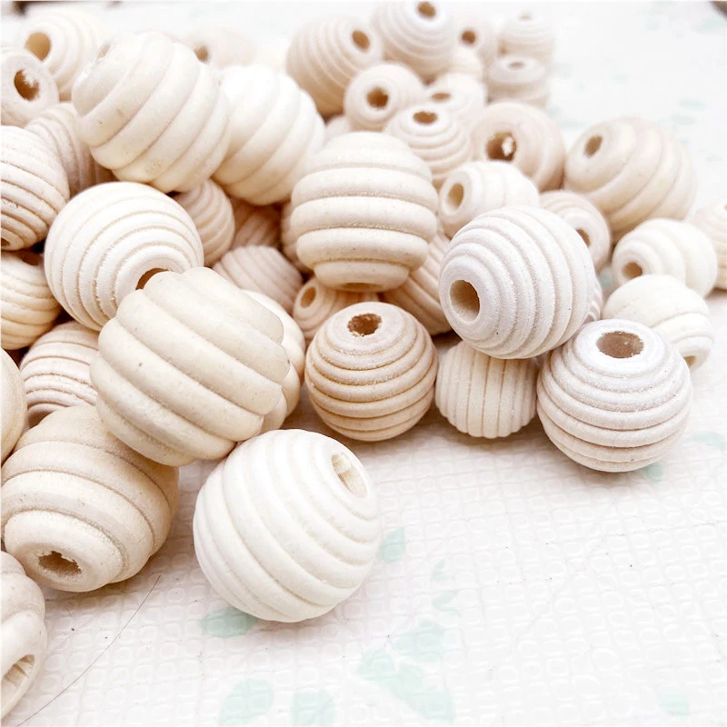 Оптовая продажа деревянные бусины XuQian из натуральной круглой нити для поделок своими руками