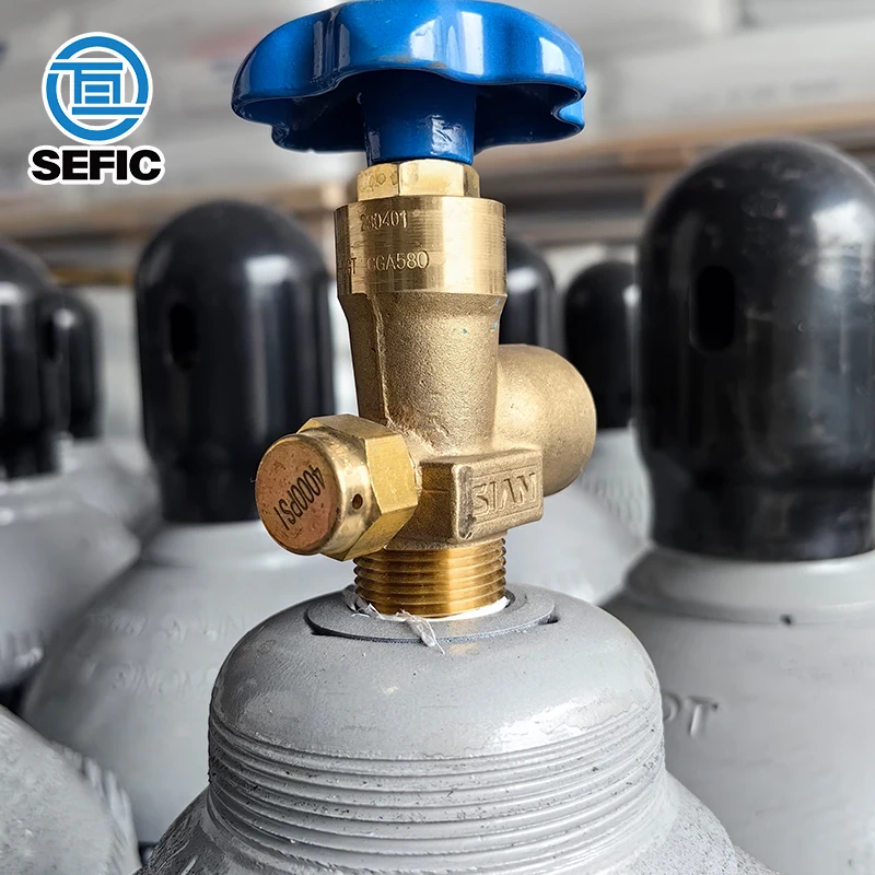 SEFIC DOT3AA 40CF 7.8L 178mm 2265psi Seamless Empty Industrial Argon Gas Cylinder