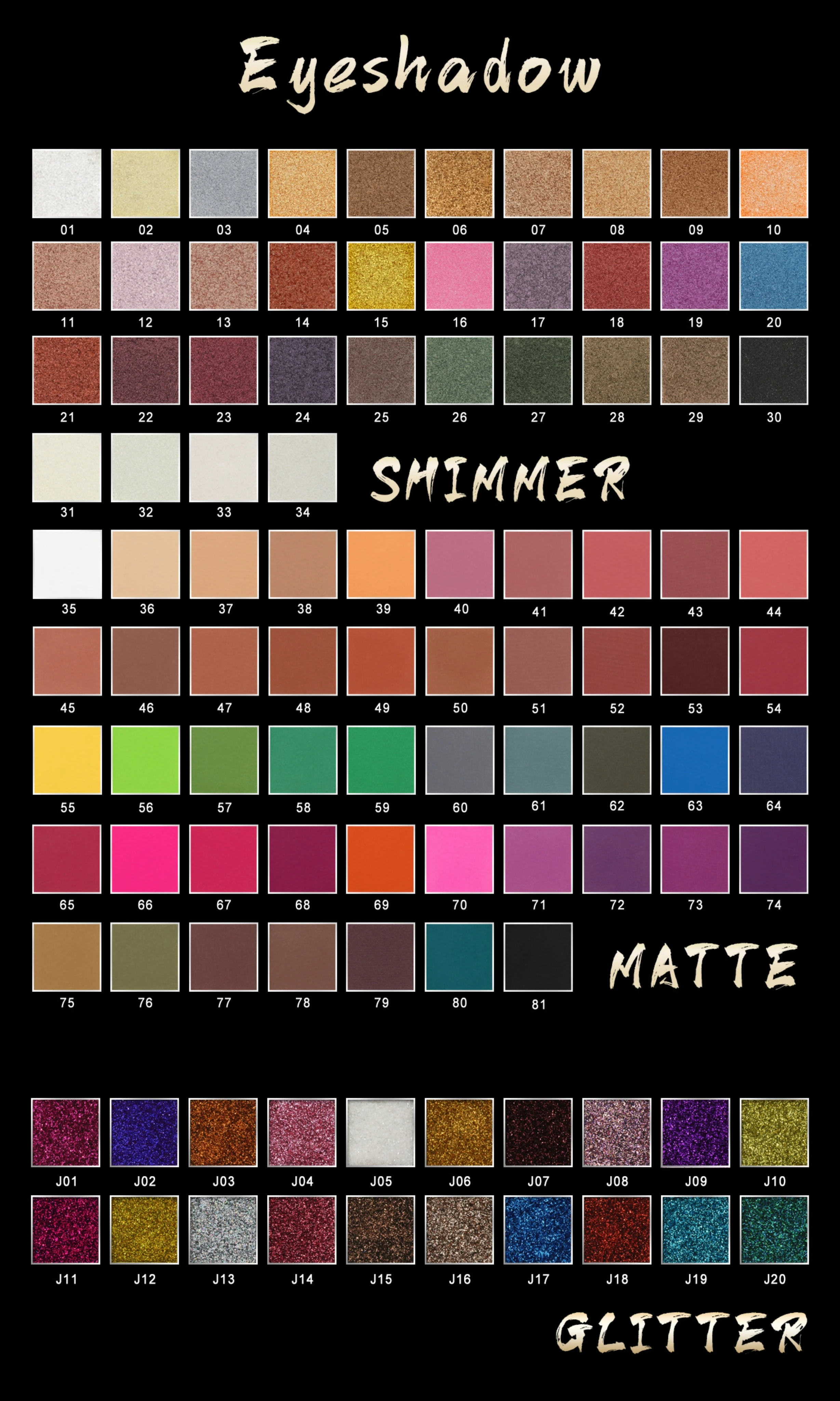 Custom Private Label Diy Professional Plastic Palette High Pigment Shimmer Eyeshadow Palette with Mirror