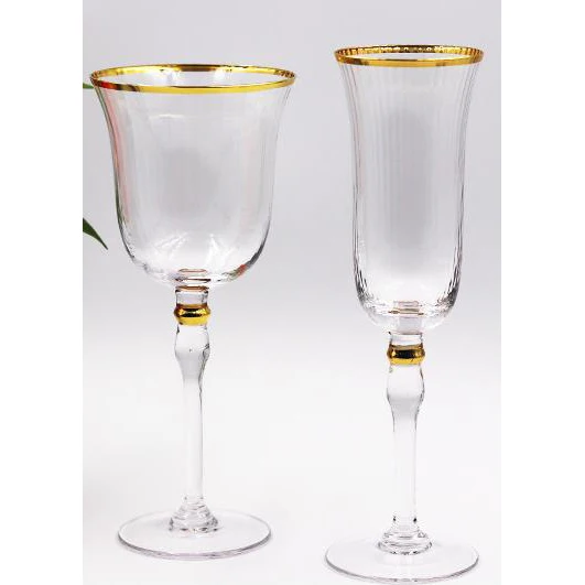 Phnom Penh fine line wine drinkware Champagne crystal glass Set Northern European family goblet wine glasses